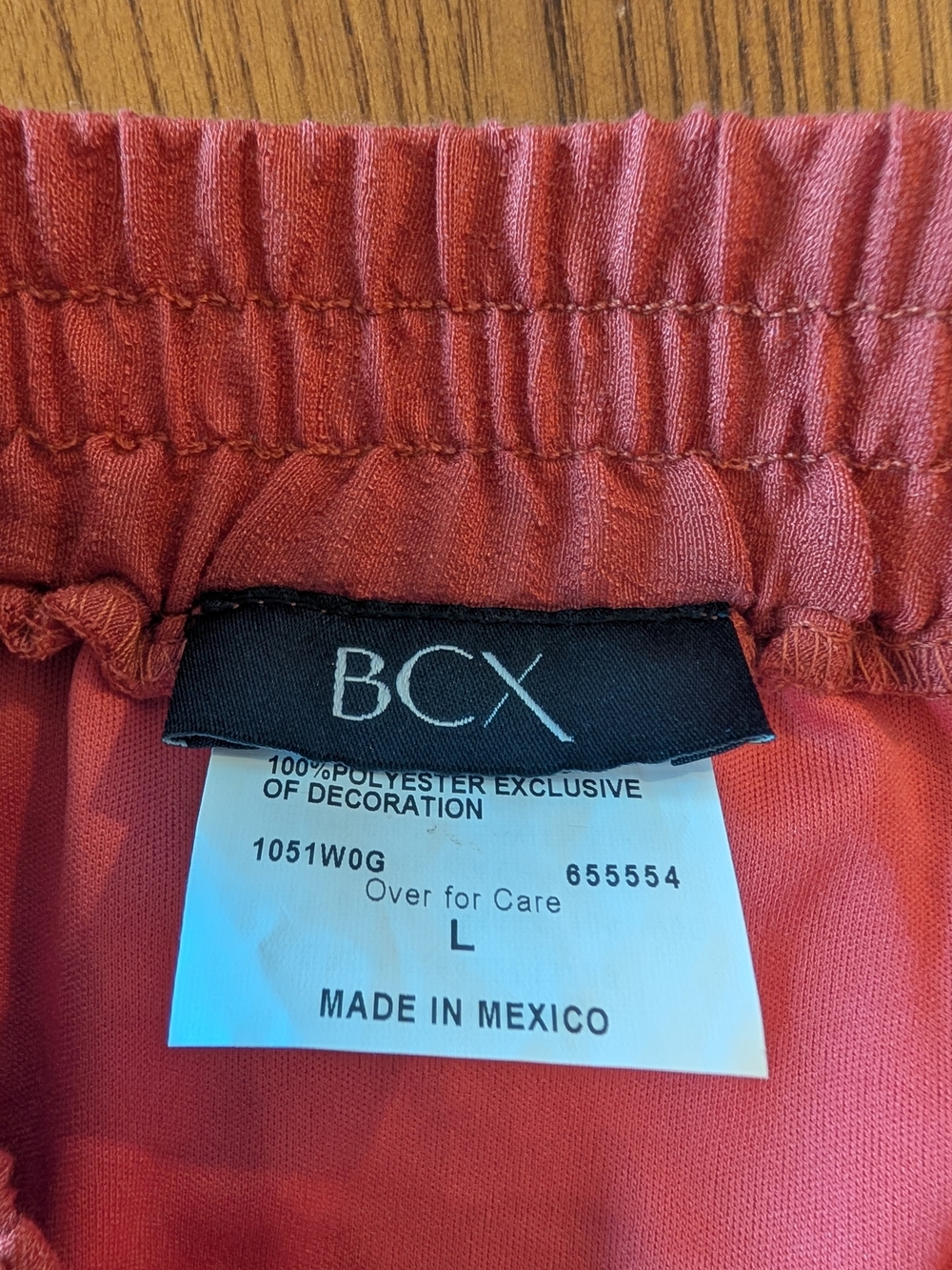 Rust Red Ruffled Midi Skirt - Size L, NEW - Picture 5 of 7